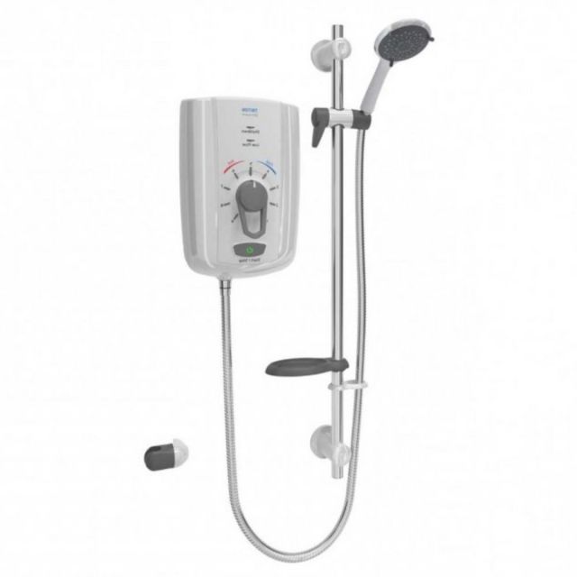 Triton Omnicare Design 9.5kW Thermostatic Electric Shower with Grab Riser Rail Kit - CINCDES09WGRB