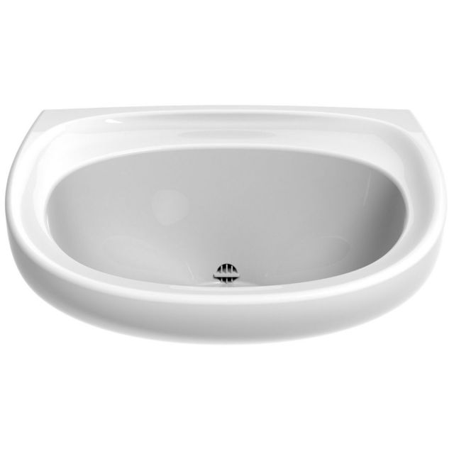 Twyford Sola Spectrum 500mm Washbasin with Back Outlet - SA4280WH