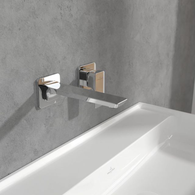 Villeroy and Boch Subway 3.0 Single Lever Wall Mounted Basin Mixer in Chrome - TVW11200700061
