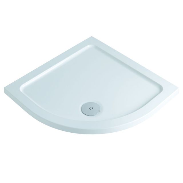 UK Bathrooms Essentials Quadrant Shower Tray including waste - HW90