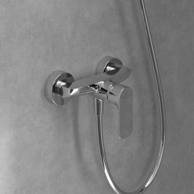 Villeroy & Boch O.Novo Single-Lever Shower Mixer in Chrome - TVS10400100061