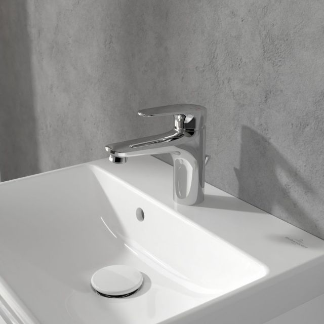 Villeroy & Boch O.Novo Start Single-Lever Basin Mixer with Pop-Up Waste in Chrome - TVW10510111061