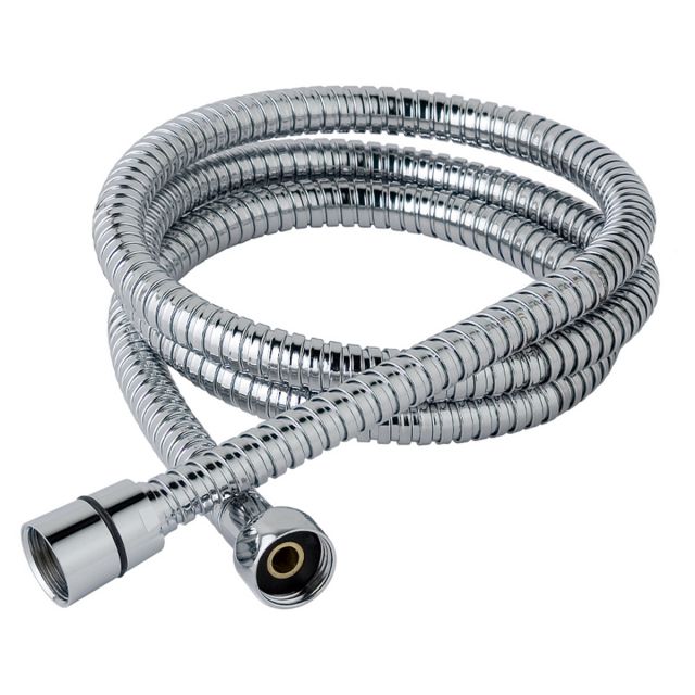 UK Bathrooms Essentials 1.5m Flexible Shower Hose with 8mm Bore in Chrome