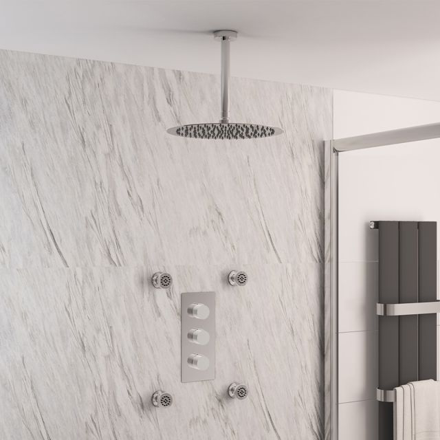 UK Bathrooms Essentials Shower Bundle 5 in Chrome