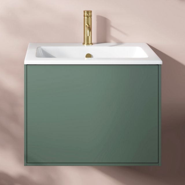 Amara Aysgarth 600mm 1 Drawer Flat Door Unit with Vanity Basin