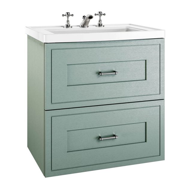 Imperial Fradley Wall Hung 2 Drawer Vanity Unit in Sea Mist - XWTO310054