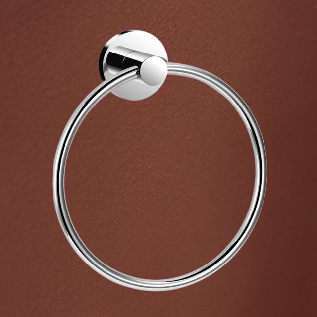 Amara Lythe Wall Mounted Towel Ring in Chrome