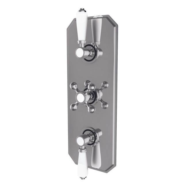 Harrogate Triple Concealed Thermostatic Shower Valve in Chrome