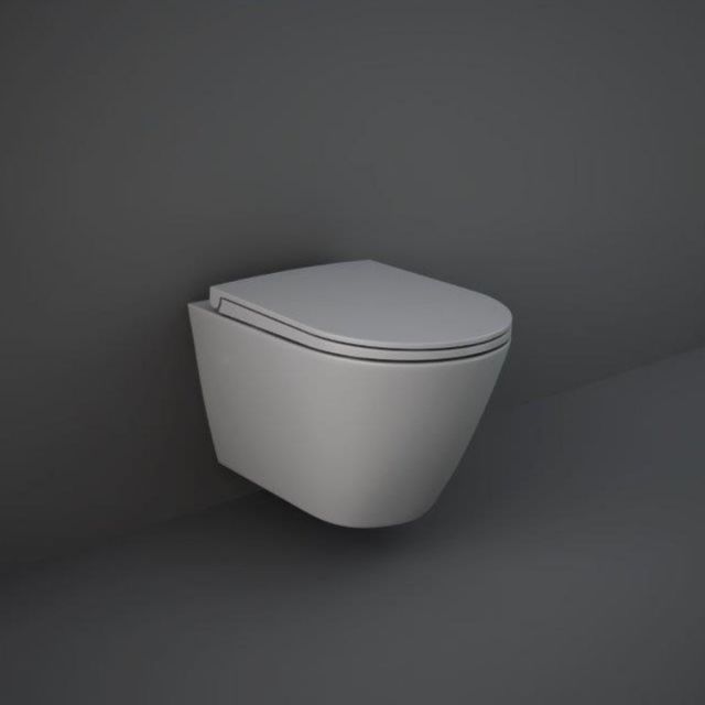 RAK Feeling Replacement Soft Close Toilet Seat in Matt Grey - FEESEAT503