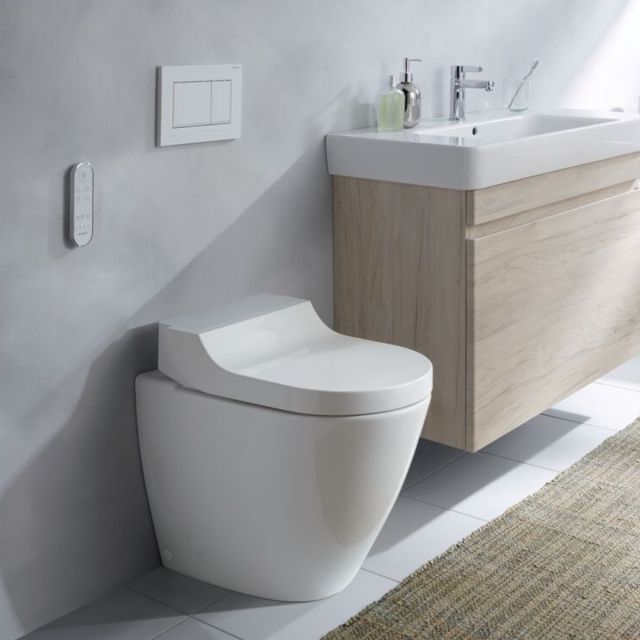 Geberit Aquaclean Tuma Comfort Rimless Floor Standing Shower Toilet