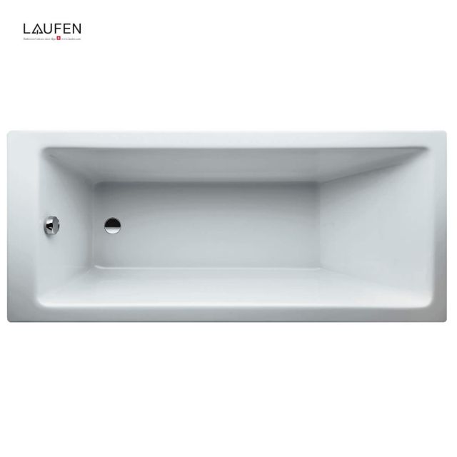 Laufen PRO Rectangular Acrylic Single Ended Bath - 230950WH