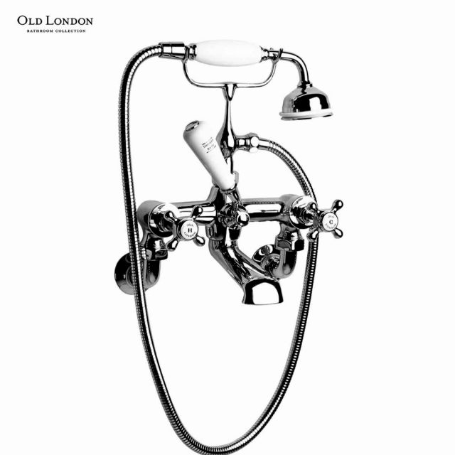 Old London Edwardian Bath Shower Mixer Tap Set - BC304DXWM