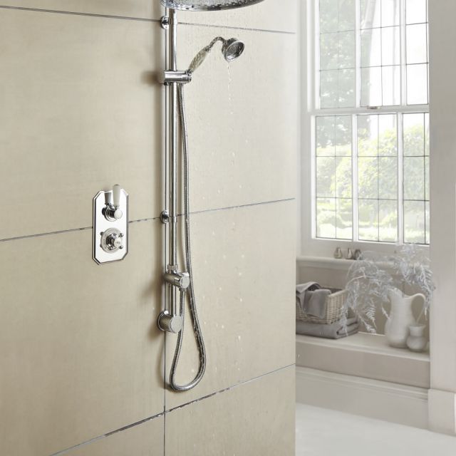 Old London Twin Concealed Thermostatic Shower Valve